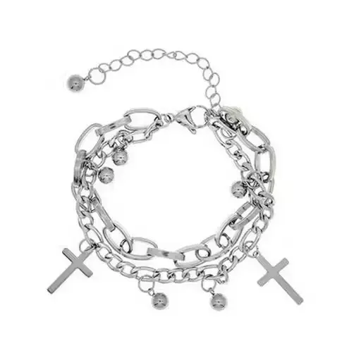 🖤 DropCross Double Layer Bracelet