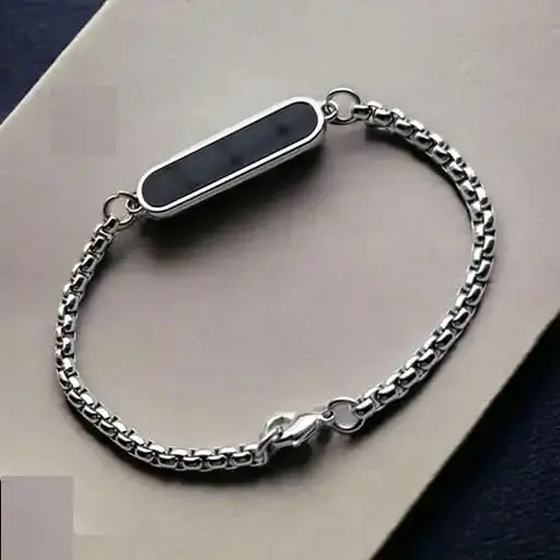 Midnight Bar Stainless Bracelet