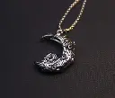 skull & moon chain
